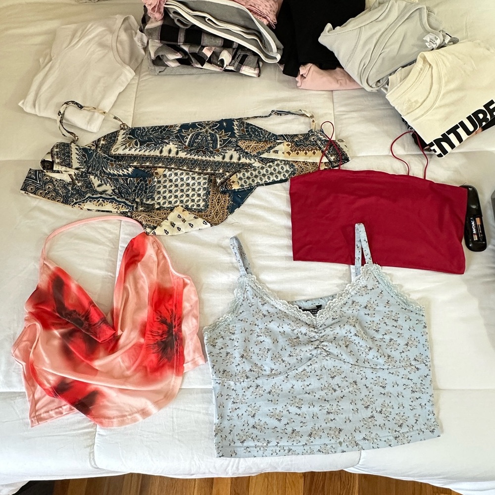 Colorful/ floral tank tops